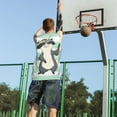 thumbnail image 5 of Naloa Cute Raccoon Basketball Jersey Reversible Men's Mesh Athletic Sports Shirts Training Practice S-4XLSmall, 5 of 6
