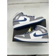 thumbnail image 1 of Ni - ke Air Jordan 1 Mid True Blue Cement Grey White DQ8426-014 Gray AJ Size 13, 1 of 5