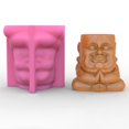 thumbnail image 3 of de Silicona para Cabeza Humana 3D, Herramienta de Decoración para El Hogar, para Macetas, Portalápices , B B mayimx Molde de portalápices de jarrón, 3 of 9