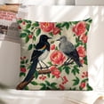 thumbnail image 5 of Flower tree bird Linen toss pillowcase Decoration pillowcase Gift preferred 24x24" Cushion cover 4 set Sofa pillowcase Sofa bedroom living room car, 5 of 7