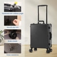 thumbnail image 6 of EasyinBeauty LED Light Rolling Make-up Box Hidden Bracket Storage Trolley Case with Key Lock, 6 of 10