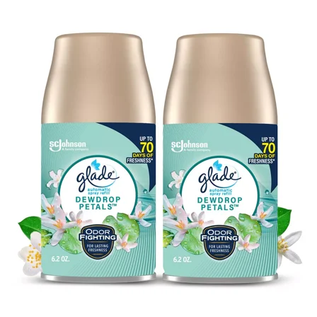 Automatic Spray Air Freshener Refills - Dewdrop Petals - 6.2oz/2ct