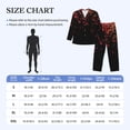 thumbnail image 4 of Susaid Colorful Sparkling Print Men's Long Sleeve Pajama Set, Two-Piece Button-Down Loungewear PJs Set, Comfortable Sleepwear for Relaxation-XX-Large, 4 of 7