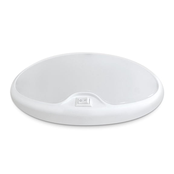 Dream Lighting LED RV Interior Single Pancake Light With Switch/Ultra Bright - 3500K