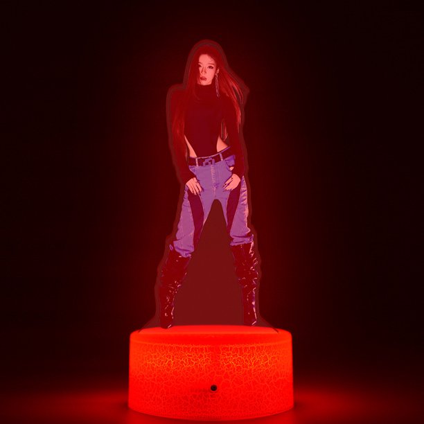 Lámpara de ilusión 3D con luz nocturna, decoración de anime de invierno