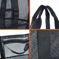 thumbnail image 3 of Muyoka Bolsa de playa de malla 600D Bolsa de malla de tela Oxford Bolsa de mano de playa Bolsa de almacenamiento con bolsillo Bolsa de playa de malla grande para viajes Vacaciones en la playa Muyoka Hogar, 3 of 7