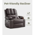 thumbnail image 4 of Hetoy Oversized Electric Recliner Chair-Massage & Heat, 360° Swivel, Remote Control & Cup Holder - Perfect for Living Room, Bedroom,and Nursery（Coffee）, 4 of 7
