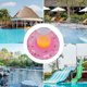 thumbnail image 5 of Portavasos Inflable Soporte de taza de PVC suave estilo Ins resistente al agua para fiesta en la piscina (dona rosa), 5 of 5