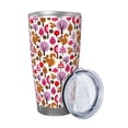 thumbnail image 2 of Uemuo Squirrel In The Forest Print Travel Coffee Mug ,20oz Double-walled Car Cup ,Stainless Steel Insulated Tumbler Leak-proof Travel Cup Reusable Straw Car Cup-Straw Three-piece Set, 2 of 8