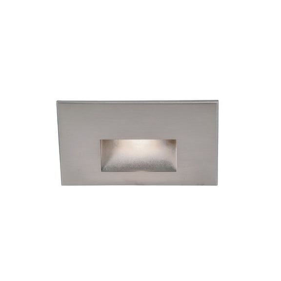 WL-LED100-C-SS-WAC Lighting-3.9W 1 LED Rectangular Scoop Step Light-5 Inches Wide by 3 Inches High-Stainless Steel Finish-Clear Glass Color