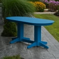 thumbnail image 1 of A &amp; L Furniture Poly 72 x 33 in. Oval Outdoor Dining Table, 1 of 11