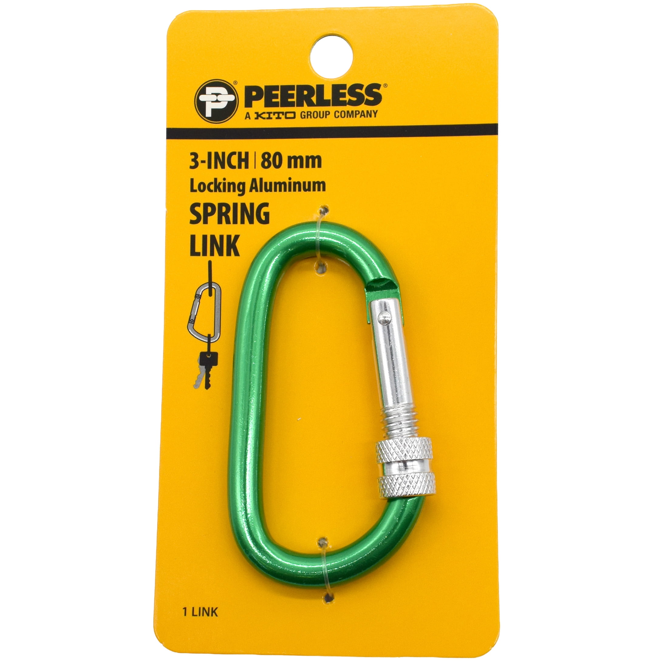 (5 pack) 3" Locking Spring Link, Assorted Colors, Peerless Chain Company, #4727138