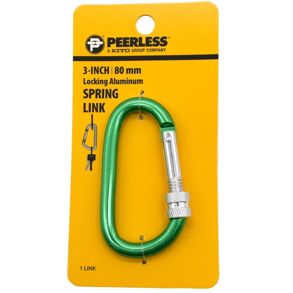 3" Locking Spring Link, Assorted Colors, Peerless Chain Company, #4727138