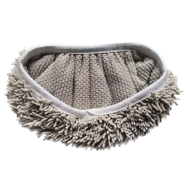 Funda de tela absorbente de agua de repuesto adaptada a la fregona plana Swiffer Mop Paño de fregona rotativa húmeda y seca para uso doméstico