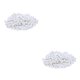 thumbnail image 4 of Monstrate Cuentas espaciadoras de 200 piezas, abalorio de joyería de bola suelta sin costuras, accesorio de bricolaje apilable, suministros de artesanía, plata 2piezas Monstrate CBP439268, 4 of 6