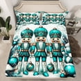 thumbnail image 2 of Feelyou Green Royal Nutcracker Bed Sheets, Cartoon Christmas Ball King Sheets, Teens Kids Boys Girls Sheet Set, Super Cozy Room Decor, 4pcs, 2 of 7