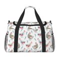 thumbnail image 1 of Balery Funny Chicken Bolsa de Gimnasio para Mujeres, Bolsa de Viaje con Bolsillo Húmedo, Bolsa de Fin de Semana para Mujeres, Bolsa de Viaje Resistente al Agua, 1 of 7