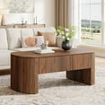 thumbnail image 5 of Tribesigns 47-Inch Lift Top Coffee Table with Storage, Rustic Lift Up Tabletop Center Tables with Hidden Compartment for Living Room, Rustic Brown, 5 of 8