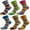 Multicolour 6pairs, variant on 6 Pairs Toe Socks for Women Comfy Cotton Crew Five Finger Ankle Socks for Running Athletic, Size 7-10