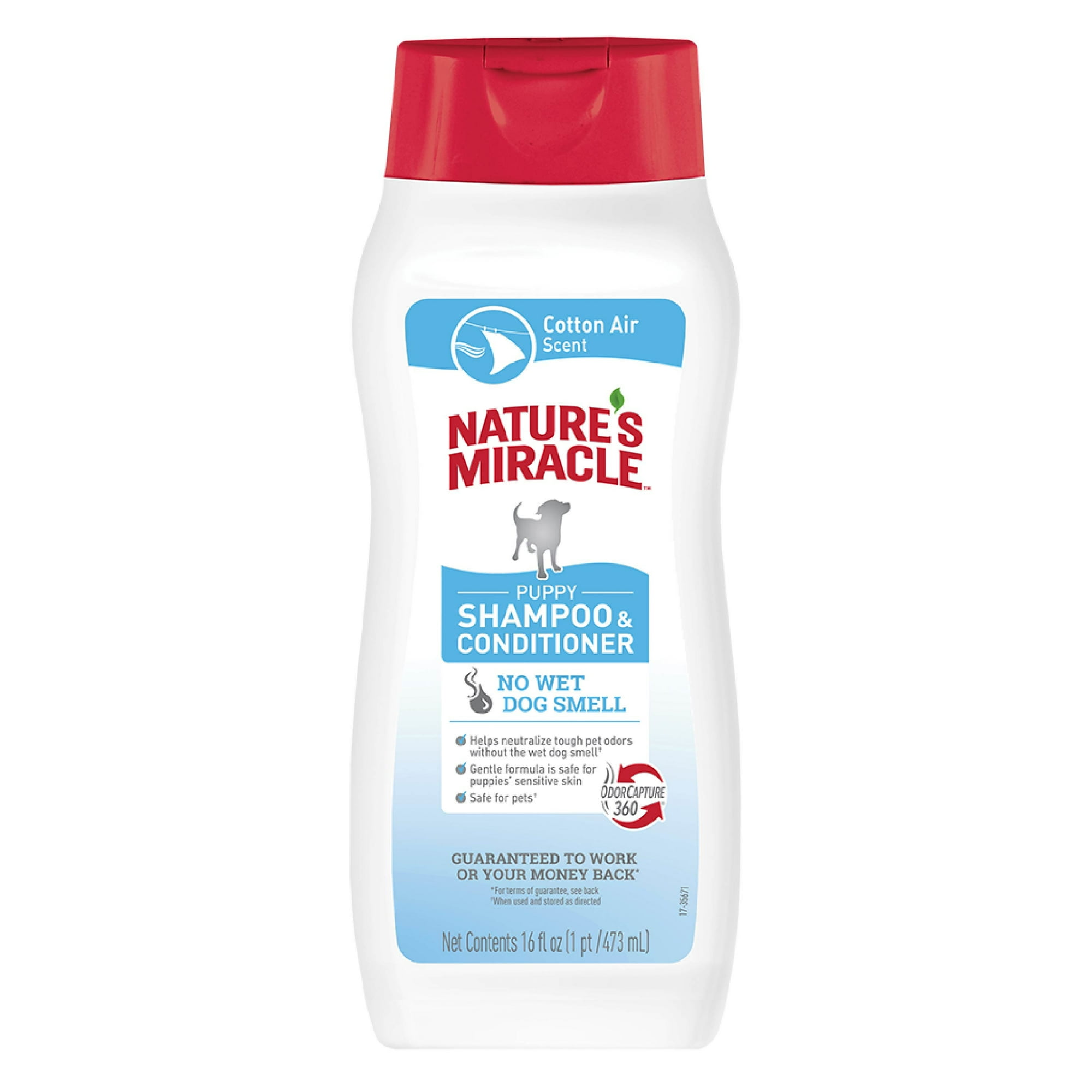 Nature’s Miracle Puppy Shampoo & Conditioner for Dogs, Cotton Breeze Scent, 16 oz.