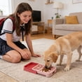 thumbnail image 4 of Slow Feeder Bowl with Suction,Pull-Out Slow Feeder Dog Bowl, Anti-Choking Lick Mat for Dogs & Cats, Suction Interactive Pet Bowl(6"*11.5",Orange), 4 of 5