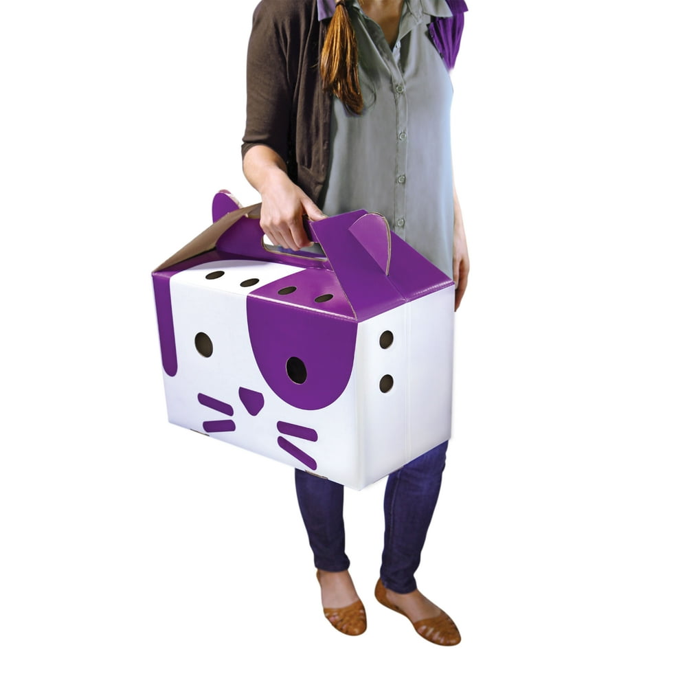 SmartyKat Carryin' Cove Cardboard Cat Carrier & Scratcher