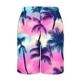 thumbnail image 4 of Hvot&aat Mens Hawaiian Beach Shorts Summer Casual Elastic Waist Drawstring Shorts Quick Dry Print Shorts With Pockets, 4 of 4
