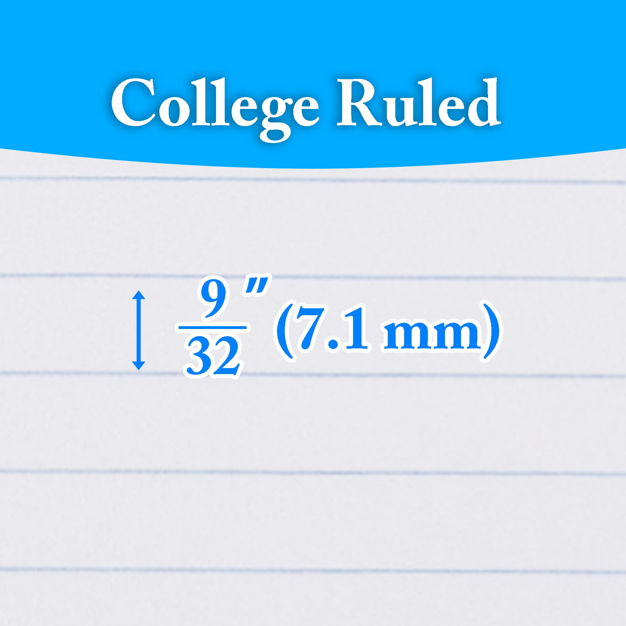 BAZIC College Ruled 1 Subject Poly Cover Spiral Notebook 70 Sheet, Assorted Color, 8-Pack