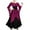 Hot Pink, variant on Mgmyaa Women's Gothic Off the Shoulder Dress Spliced Costumes Dress Lace-up Halloween Long Dress