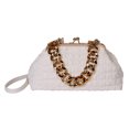 thumbnail image 1 of Bolsa de mano femenino con cadena gruesa dorada, informal para axilas, ajustable suave para fiesta Tmvgtek Para Estrenar, 1 of 9