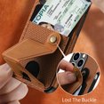 thumbnail image 7 of for iPhone 14 Pro Max Phone Case Card Holder, Card Pocket for Back of Phone, PU Leather Wallet Magnetic Kickstand Credit Card Holder Phone Case Compatible with iPhone 14 Pro Max 6.7 inch,Brown, 7 of 7