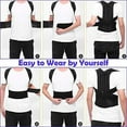 thumbnail image 2 of Back Brace Posture Corrector for Women and Men Back Lumbar Support Shoulder Posture Support for Improve Posture Provide and Back Pain Relief, 2 of 3