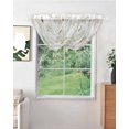 thumbnail image 2 of Ocean Beige Coral Sheer Waterfall Valance Curtains for Window, Summer Coastal Starfish Conch Nautical Rod Pocket Sheer Topper Swag Curtains for Living Room, Kitchen 38.5"W x 47.2"L, 1 Panel, 2 of 7