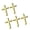 Gold, variant on 5pcs Crucifix Brooch Metal Badge Trendy Corsage Pins Fashion Unisex Accessory