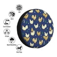 thumbnail image 4 of Sikiie Funny Chicken PVC Leather Spare Tire Wheel Cover Spare Tire Cover, for Car Truck SUV Camper Trailer Universal Fit(14-17in)-17 inch, 4 of 6