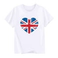 thumbnail image 2 of Lovzfmll T-Shirts for Boys & Girls, UK Flag Print Short Sleeve Tee, Casual Loose Fit Pullover Graphic Tees for Kids 5-6 Years, 2 of 9