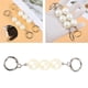 thumbnail image 3 of Extensor de correa de bolso de perlas de imitación de 5,51 pulgadas-reemplazo de correa de cadena de monedero, cadena de extensión de moda de bolso de Plata Soledad correa de cadena de monedero, 3 of 8