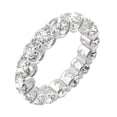 thumbnail image 2 of Charles & Colvard 14K White Gold Moissanite 4.5mm Round Eternity Band-Size 4.5 4.95cttw DEW, 2 of 8