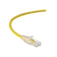 thumbnail image 1 of Black Box Slim-Net - Patch cable - RJ-45 (M) to RJ-45 (M) - 7 ft - UTP - CAT 6 - booted, molded, stranded - yellow, 1 of 2