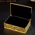 thumbnail image 3 of Vintage Style Jewelry Storage ContainerRetro Trinkets Organizer Case - Golden, as described, 3 of 8