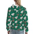 thumbnail image 7 of Wukai Gingerbread Snowman Cookies Print Womens Hoodies Fleece Sweatshirts Long Sleeve Sweaters Pullover Fall Outfits Winter Clothes-XX-Large, 7 of 7