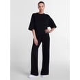 thumbnail image 3 of Athletic Works Women's and Women's Plus French Terry Cropped Boxy Tee, Sizes XS-4X, 3 of 6