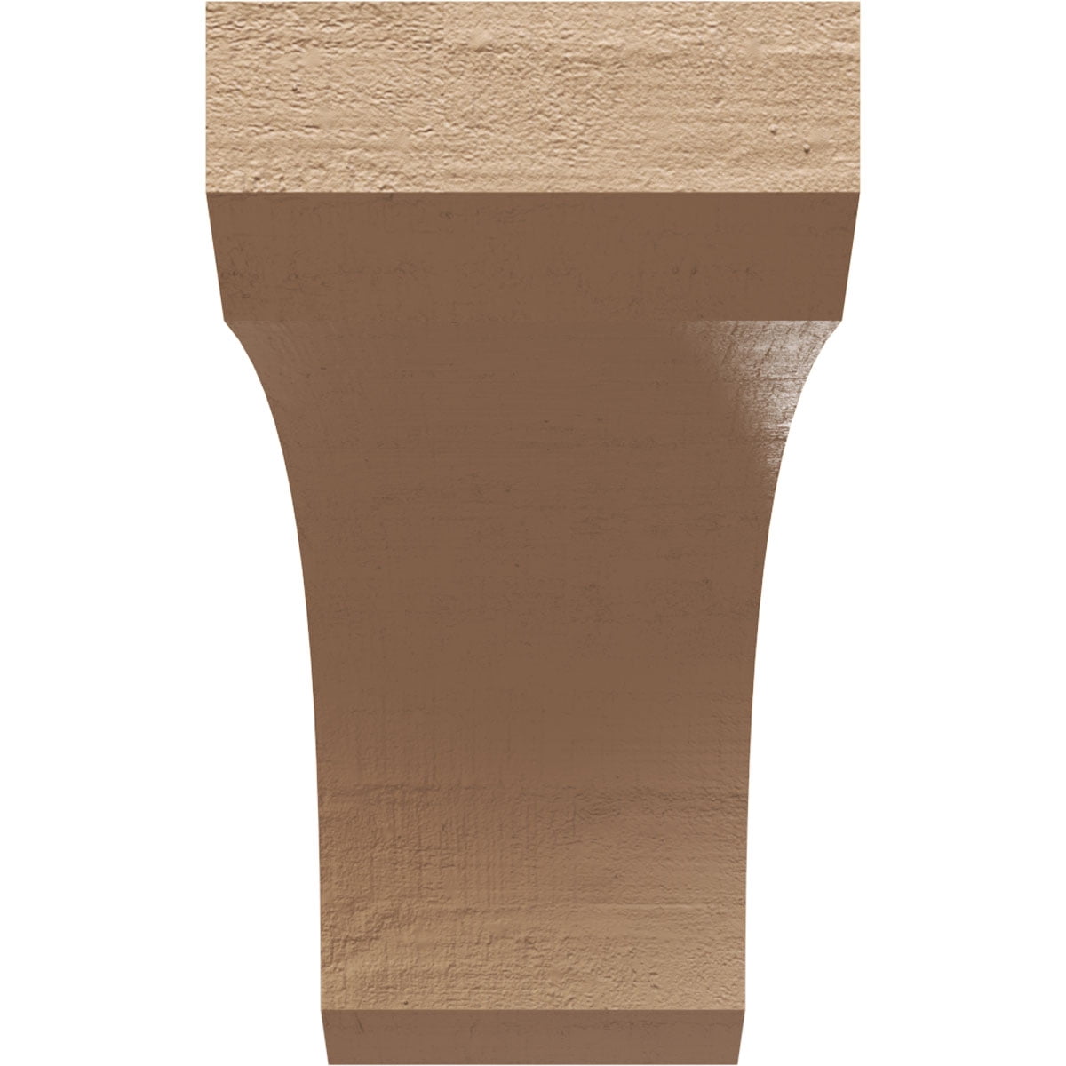 9"W x 27"D x 18"H Classic Legacy Rough Cedar Woodgrain TimberThane Corbel, Primed Tan