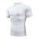 thumbnail image 2 of Camisas Elvqul Hombre Stretch Blanco Playa Liso Manga Corta con Solapa Botones, 2 of 4