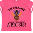 thumbnail image 4 of Inktastic Thanksgiving Big Sis Announcement Turkey Girls Toddler T-Shirt, 4 of 5