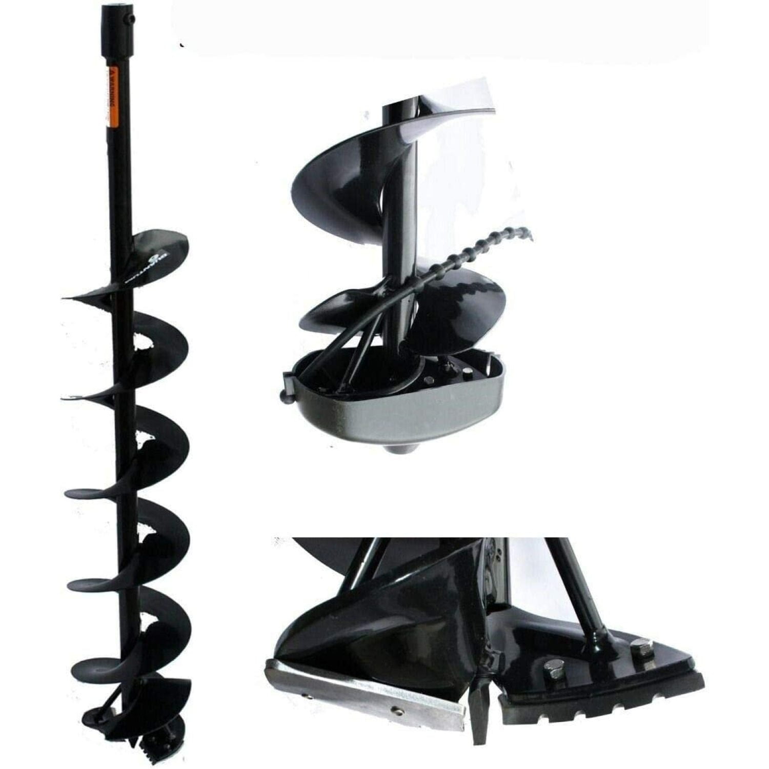 Codllyne 6" x 1M Double Blade Ice Earth Auger Drill Bit with Sharp