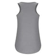 thumbnail image 4 of Wycnly Tank Tops Solid V-Neck Sleeveless T Shirts for Women Casual Button Down Soft Breathable Workout Tunic Vest Blouse Gray XXL Clearance Clothes, 4 of 5