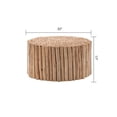 thumbnail image 5 of T1009-32 Contemporary Style Jungle Wood Coffee Table in Natural Color, 5 of 5
