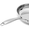 thumbnail image 2 of 2-Piece Oven Safe, Riveted Handle Stainless Steel Induction Frying Pan Set - Silver, 8-inch & 10-inch, 2 of 6