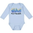 thumbnail image 3 of Inktastic My First Hanukkah with Lit Candles Boys or Girls Long Sleeve Baby Bodysuit, 3 of 5